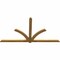 Ekena Millwork Redmond Rough Sawn Timber Gable Bracket, Western Red Cedar, 96"W x 52"H x 2"D x 4"F, 13/12 Pitch GBW096X52X0204RED00RWR - alternate 2